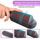 Escova Alisadora 5 em 1 Bivolt Smooth Hair® Seca, Alisa e Hidrata + BRINDE Modelador de Cachos Elétrico Bivolt