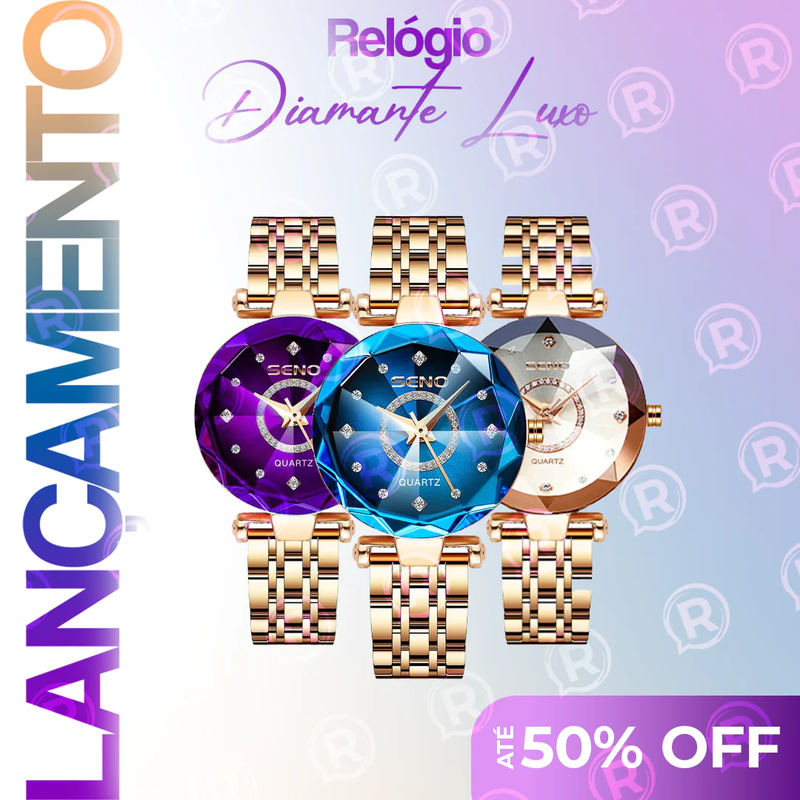 Relógio Seno Diamond Luxo